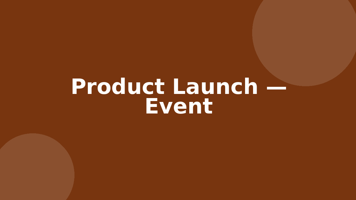 Event coverage for a D2C brand launch