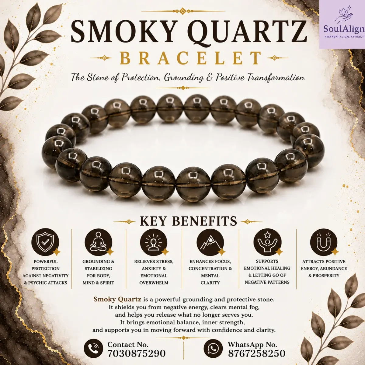 Smoky Quartz Bracelet