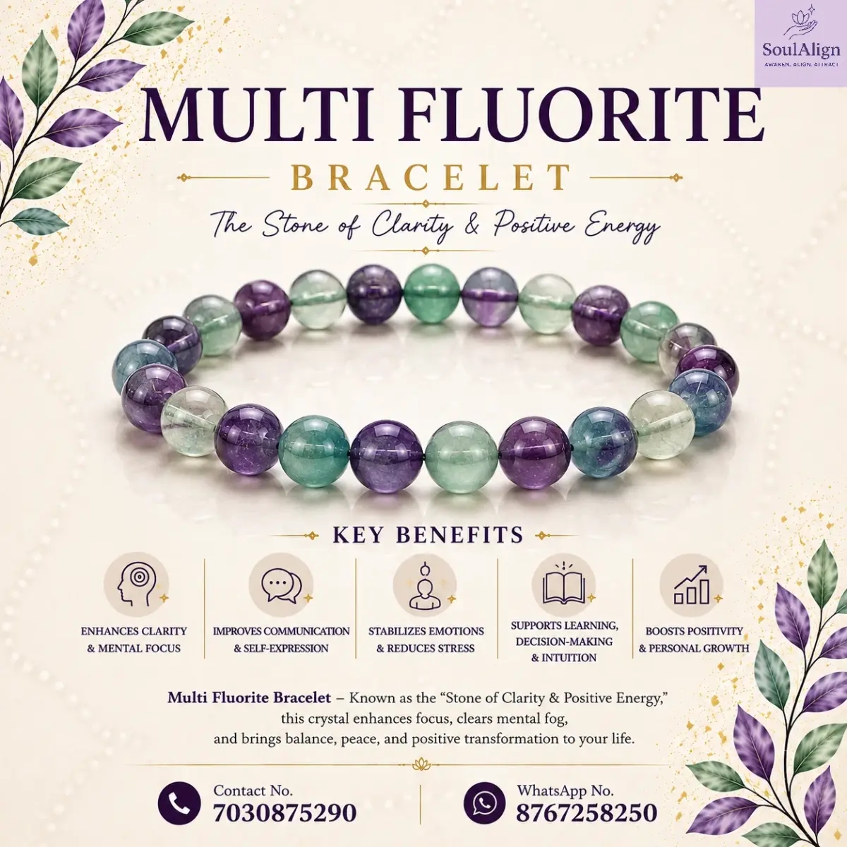 Multi Fluorite Bracelet