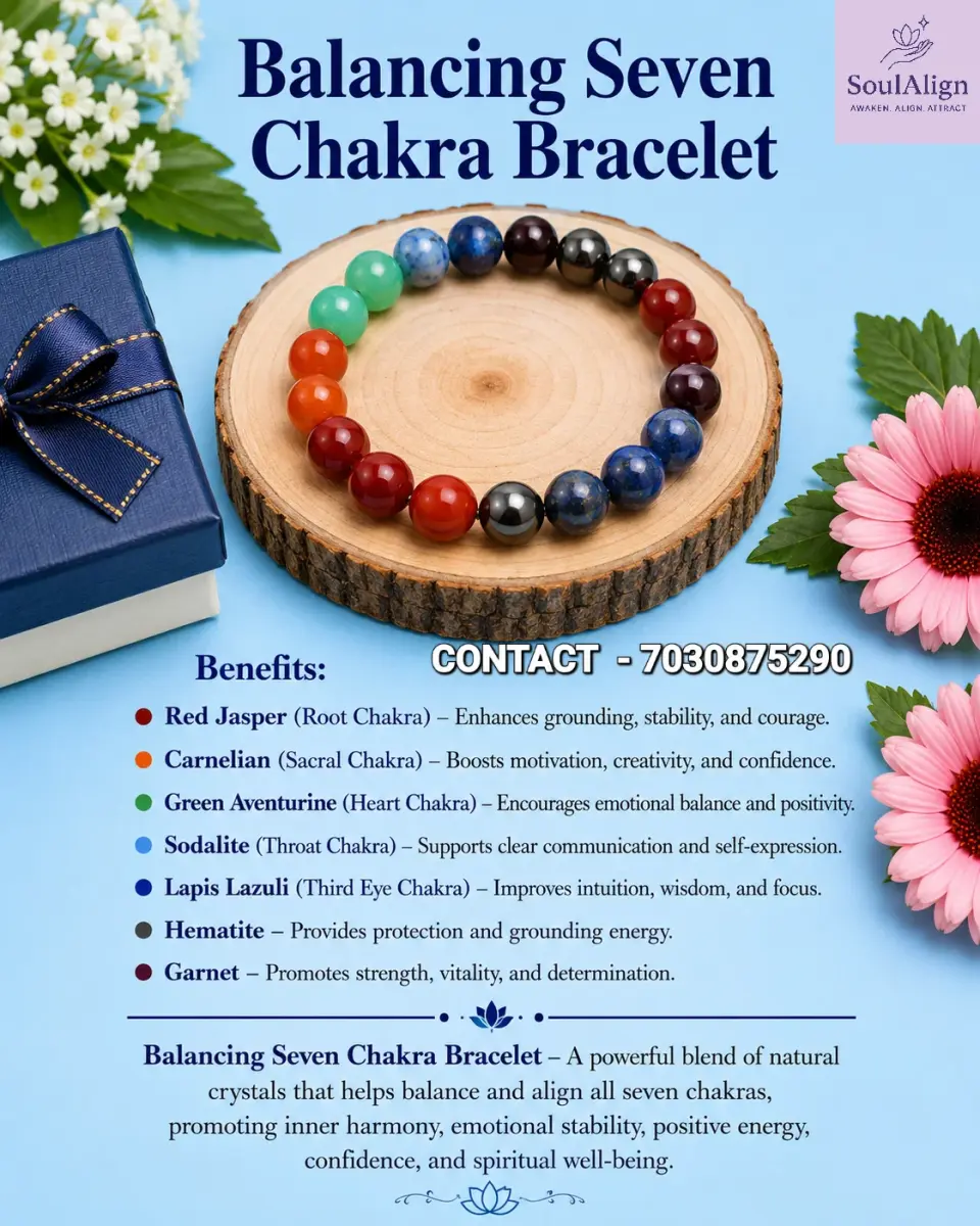 Seven Chakra Balancing Bracelet