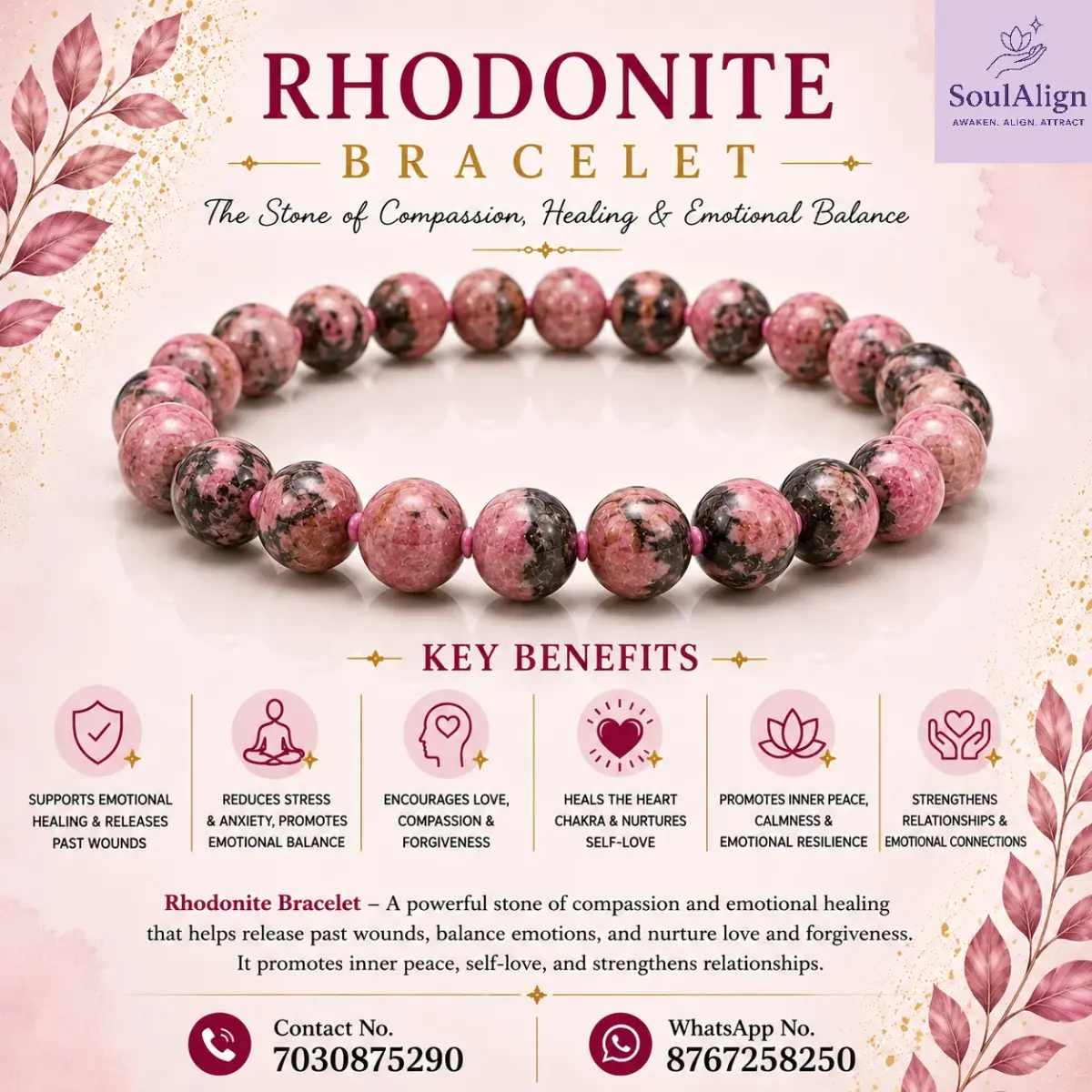 Rhodonite Bracelet