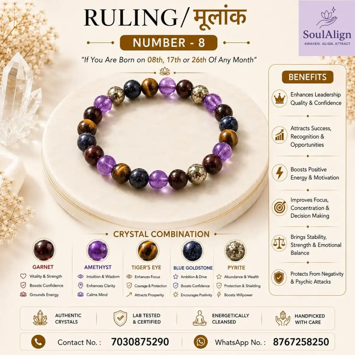 Mulank 8 Bracelet
