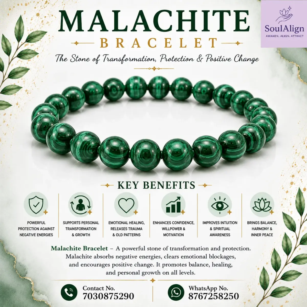 Malachite Bracelet