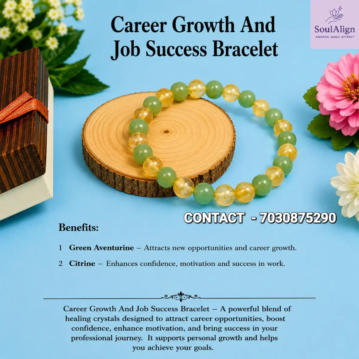 Career Growth & job success Bracelet