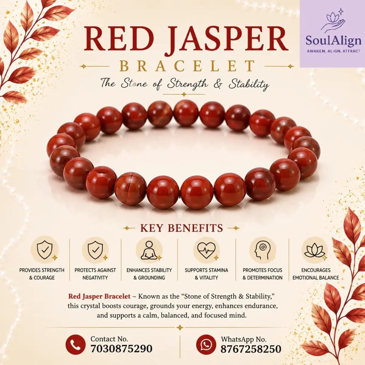 Red Jasper Bracelet