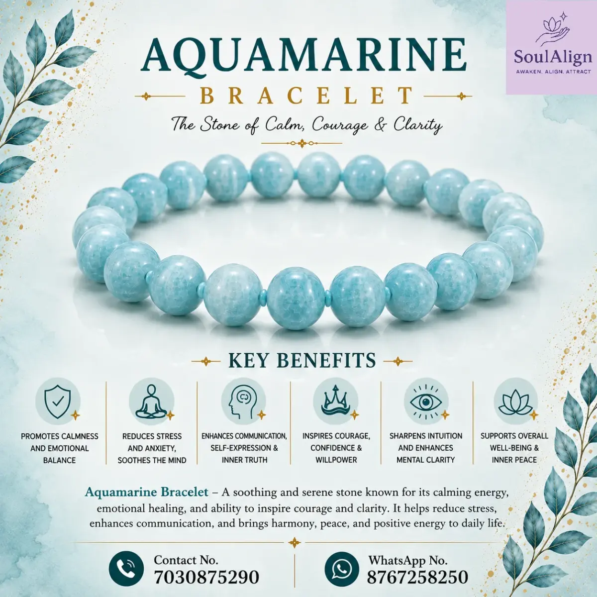 Aquamarine Bracelet